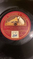Rare 78rpm record, E-, BENSON ORCHESTRA : Oh How I miss You Tonight , HMV B 2074