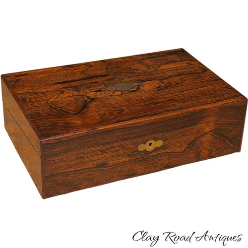 Antique rosewood document box - antique,