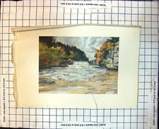 Old Aysgarth Force River Ure Wensleydale Series Ledges Waterfalls 273J