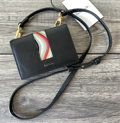 Paul smith black leather swirl - leather,