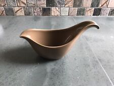 Vintage Midwinter Stylecraft Brown Gravy Boat Fashion Shape 8.5" Mid Century