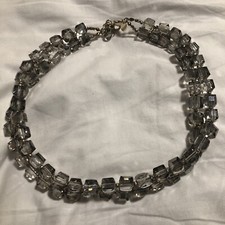 Coast jewellery smoky crystal necklace Double Strings L:48 Cm