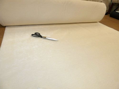 Ivory velvet chenille - ivory,