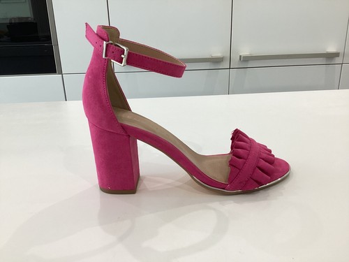 Fuschia pink block heel - fuschia,