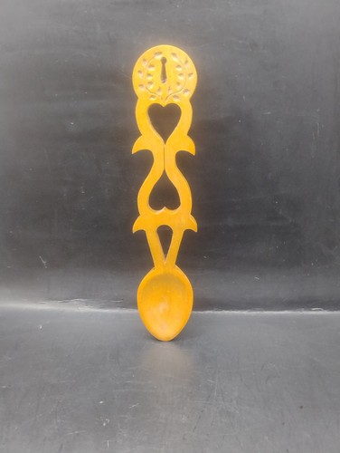 Handmade wooden love spoon - wooden, 2