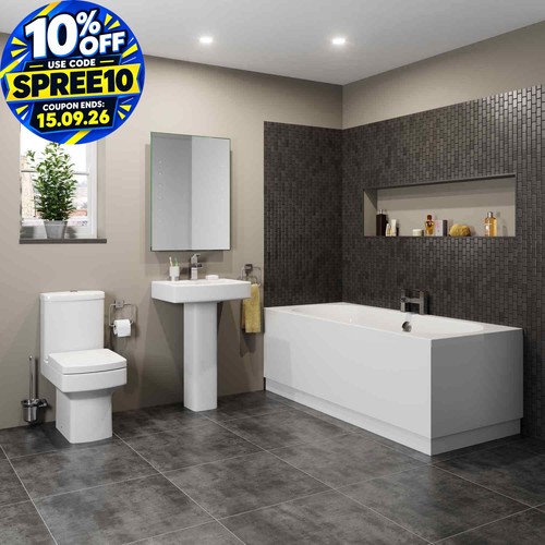 Modern bathroom suite double - modern,