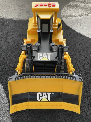 Vintage cat bulldozer toy - vintage,
