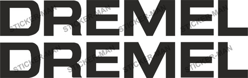 Dremel sticker van works - 2x,