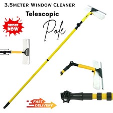 3.5meter Telescopic Window Cleaning Squeegee Extendable Glass Wash Cleaner Pole