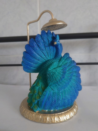 Blue benedict peacock shower - benedict,