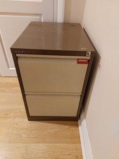 2 drawer metal filing cabinet used