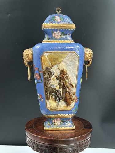 Chinese cloisonne carved - chinese,