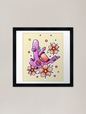 Pink tattoo machine with