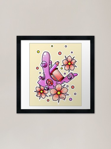 Pink tattoo machine with