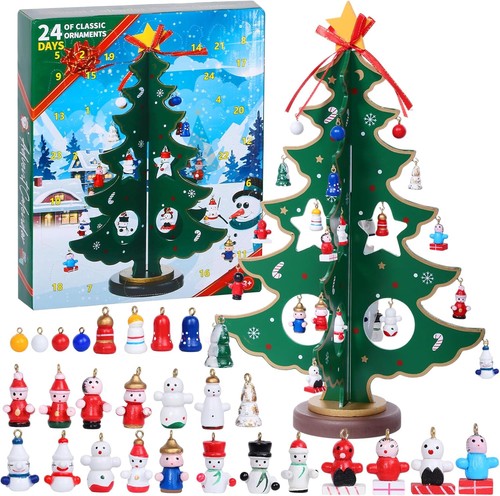 Wooden christmas tree - wooden,