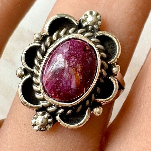 Navajo flower ring turquoise - flower,