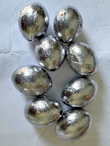 Drilled oval egg sinkers - oval,