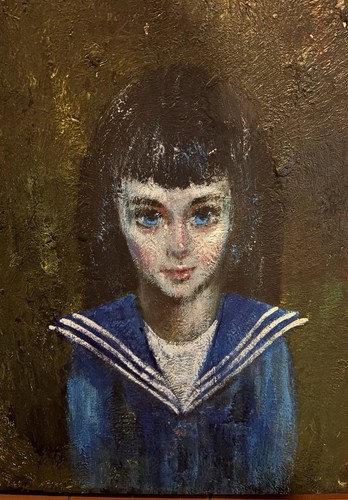 Unusual quirky haunting oil - unusual,