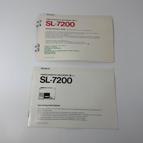Sony 7200 betamax original - sony,