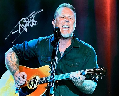 James hetfield autographed - james,