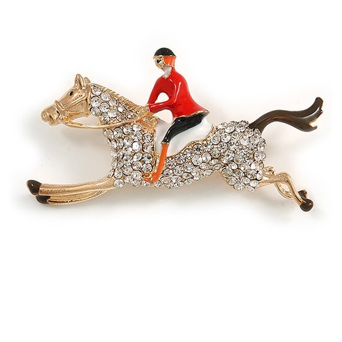 Crystal racing horse and - racing,