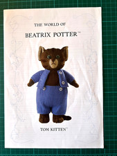 Alan Dart TOM KITTEN Soft Toy DK KNITTING PATTERN Beatrix Potter 13"/33cm