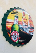 Vintage Bottle Cap Becks Tin