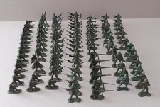 96 Pieces Toy Soldiers Green Colour Plastic Job Lot Loose 1.75" High