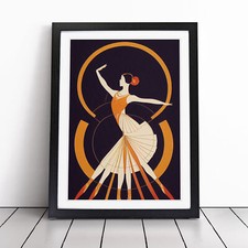 Art Deco Ballerina Framed
