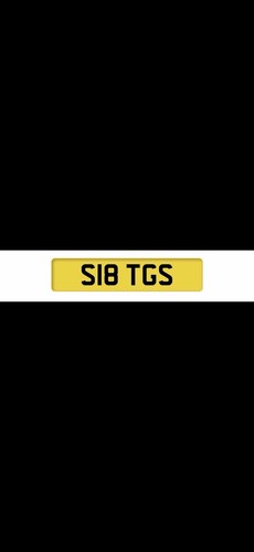 Private number plate - number,