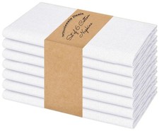Set of 6 White Cotton Napkins