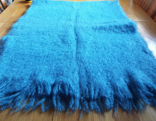 Jaeger mohair blue shawl - mohair,