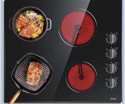 Ceramic hob zones - 4, electric