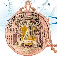 Magic School Themed Musical Box Music Pocket Watch with Fob Chain Christmas Gift