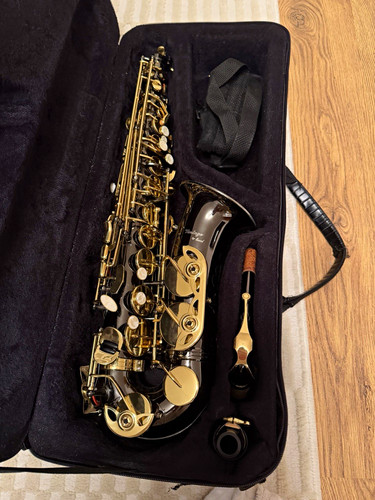 Alto saxophone black gold with - alto, black/gold
