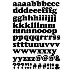 96 Letters Alphabet Vinyl