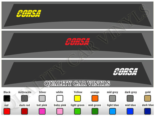 Vauxhall corsa sunstrips sun - corsa,