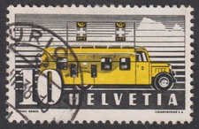 SWITZERLAND  1937 Postal Cars
