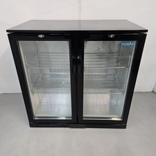 Double Glass Door Bottle Fridge Commercial Back Bar Cooler Drinks Chiller 208...