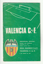 1971 VALENCIA v GLASGOW RANGERS (Friendly) *Cancelled due to Ibrox Disaster*