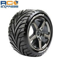Louise RC T-Rocket 1/8 Off-Road Truggy Tires 0 Offset 17mm On Black LOULT3250SBC