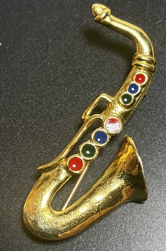 Gold tone multicolor enamel - tone,