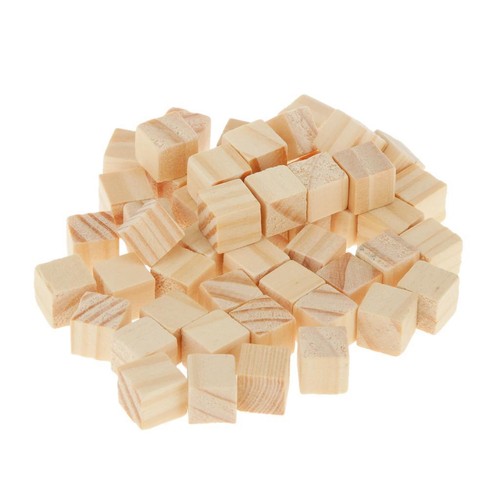 Pack wooden cubes - 50,