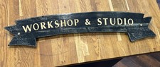 Wooden handmade Workshop Sign wood  Sign Plaque Vintage Shed 