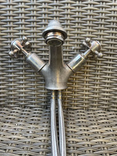 Crosswater Belgravia Crosshead High neck Basin Monobloc in Brushed Nickel 