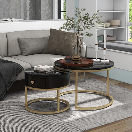 Round nesting coffee - round,