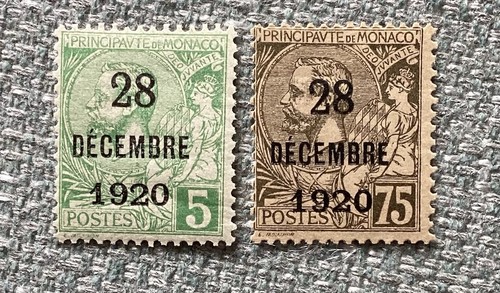 Monaco 1921 75c sg - monaco, 48-49