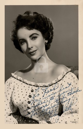 Elizabeth taylor signed - taylor,