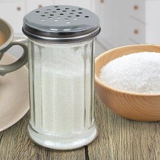 Sugar Sprinkler Dispenser Glass Baking Flour Shaker Pourer Cake Icing Decorating