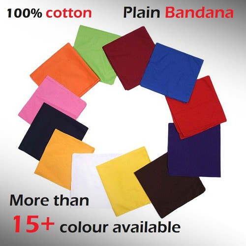 Plain bandanna 100 cotton cow - plain,